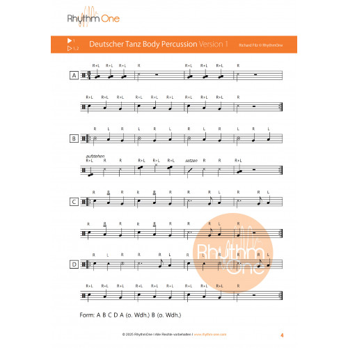 Deutscher Tanz Body Percussion (Richard Filz) Deutsche Version